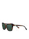 Zippo Women's Sunglasses with Brown Tartaruga Plastic Frame and Green Lens OB207-2