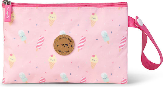 Food-Snack Bag Ice Creams Pink 14x21x1cm Saro 75066