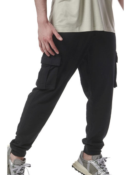 Body Action Men's Sweatpants with Rubber Black