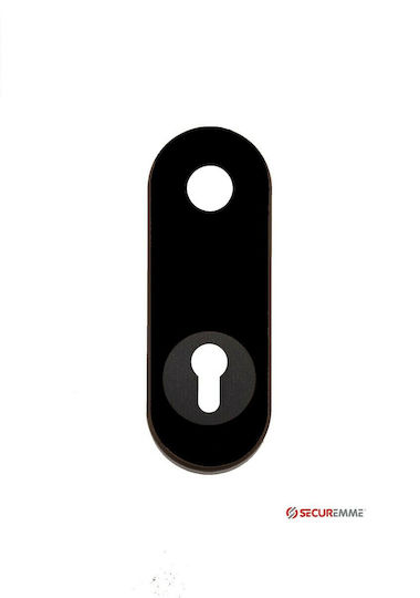 Securemme Rosette - Türschild Gepanzerte Tür Schwarz