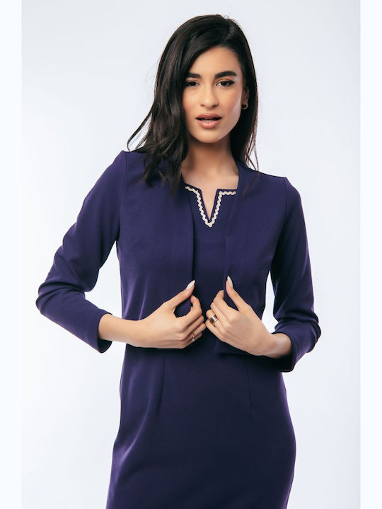 BelleFille Blazer pentru femei Sacou Purple