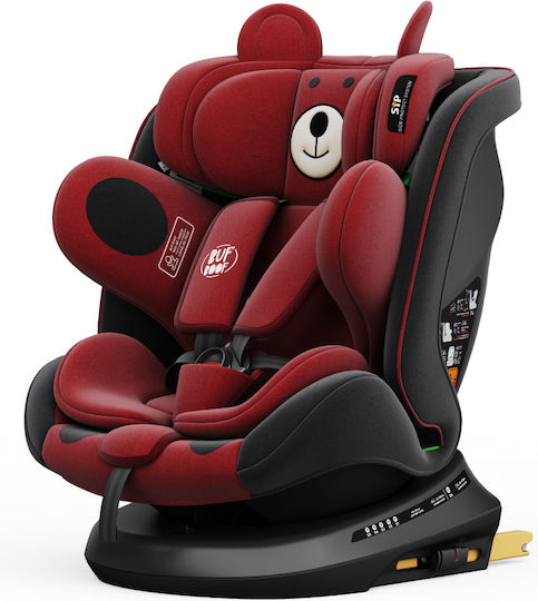 Buf Boof TWT Plus Deluxe Bear Baby Car Seat i-Size with Isofix Red