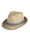 Designer's Cat Kids' Hat Fedora Straw Beige