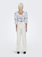 Mw Damen Leinen Hose Ecru
