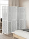 vidaXL Dekorativer Raumteiler Hölzernes mit 6 Paneelen 210x200cm