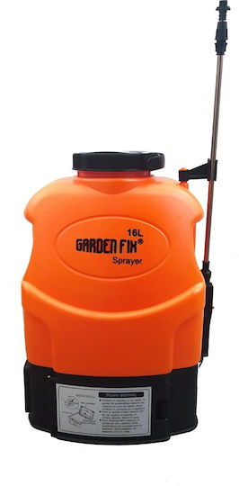 Garden Fix Ψεκαστήρας Πλάτης 12V με Μπαταρία 8Ah με Χωρητικότητα 16lt 6.8bar