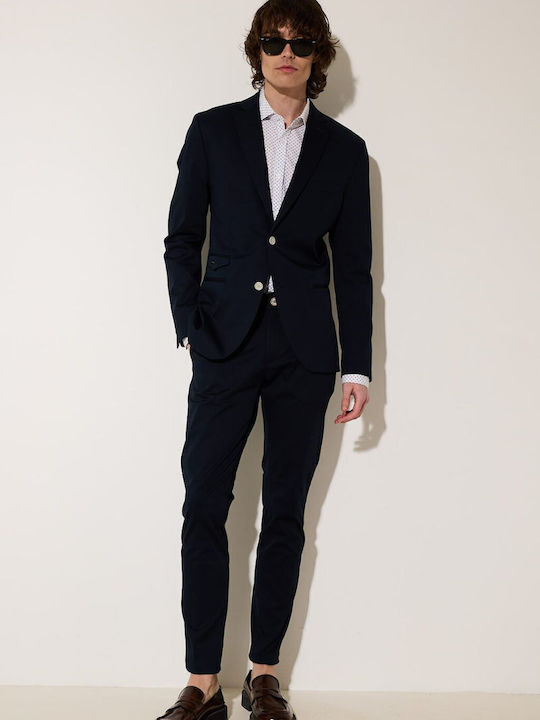 Stefan Fashion Men's Suit Jacket Blue