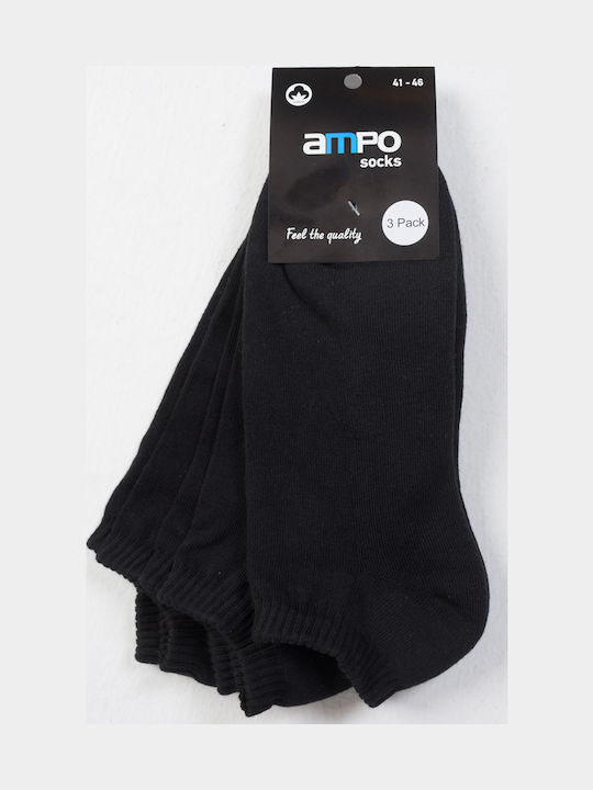 Ampo Socks Чорапи Черни 3Пакет