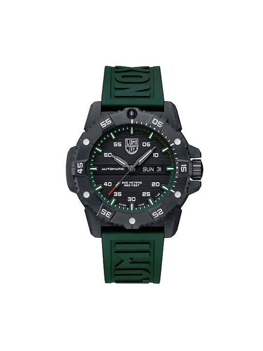 Luminox Ρολόι Αυτόματο με Πράσινο Καουτσούκ Λουράκι