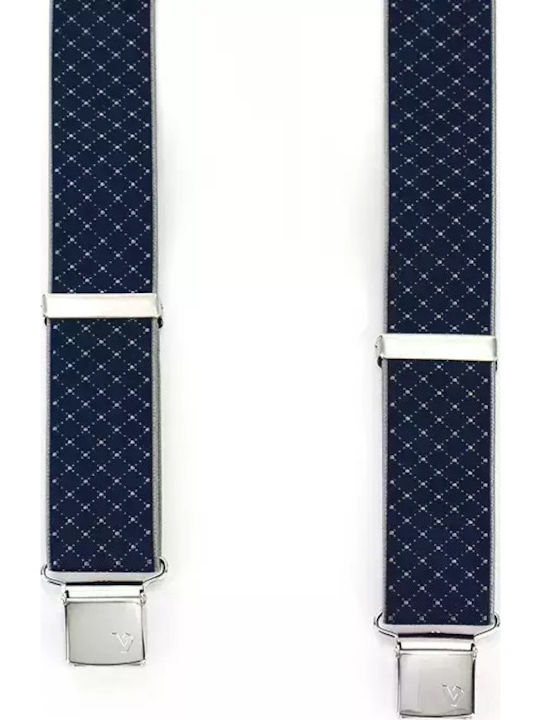 Victoria Suspenders Monochrome Blue