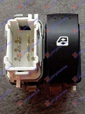 Window Switch Front=rear White Frame Single 6pin Renault Scenic 03-09 156013870 Right 1 pc