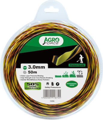 Agroforce 11877 Mähfaden Länge 25m und Dicke 4.5mm