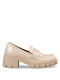 Envie Shoes Synthetic Leather Beige Heels