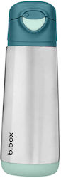 B.Box Bottle Thermos Stainless Steel BPA Free Emerald Forest 500ml with Handle