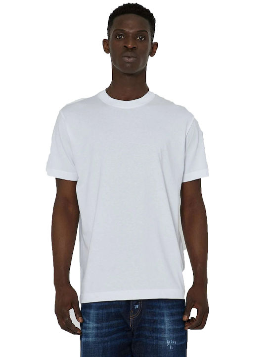 John Richmond Herren T-Shirt Kurzarm Weiß