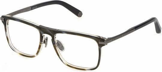 Philipp Plein Metal Eyeglass Frame Blue VPP019M 09N3