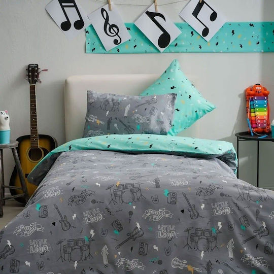 Vesta Home Kinder Steppdecke Einzeln Grey 160x230cm