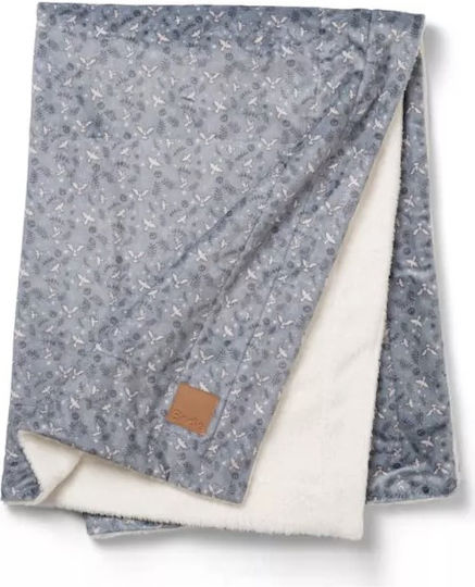 Elodie Details Blanket Nursery Swaddling Blankets Velvet Blue Blue 75x100cm