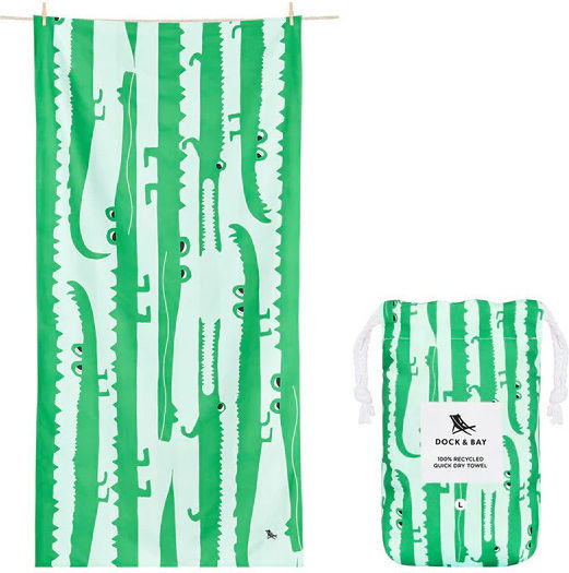 Dock & Bay Prosop Din Microfibră De Corp Verde 90x160cm