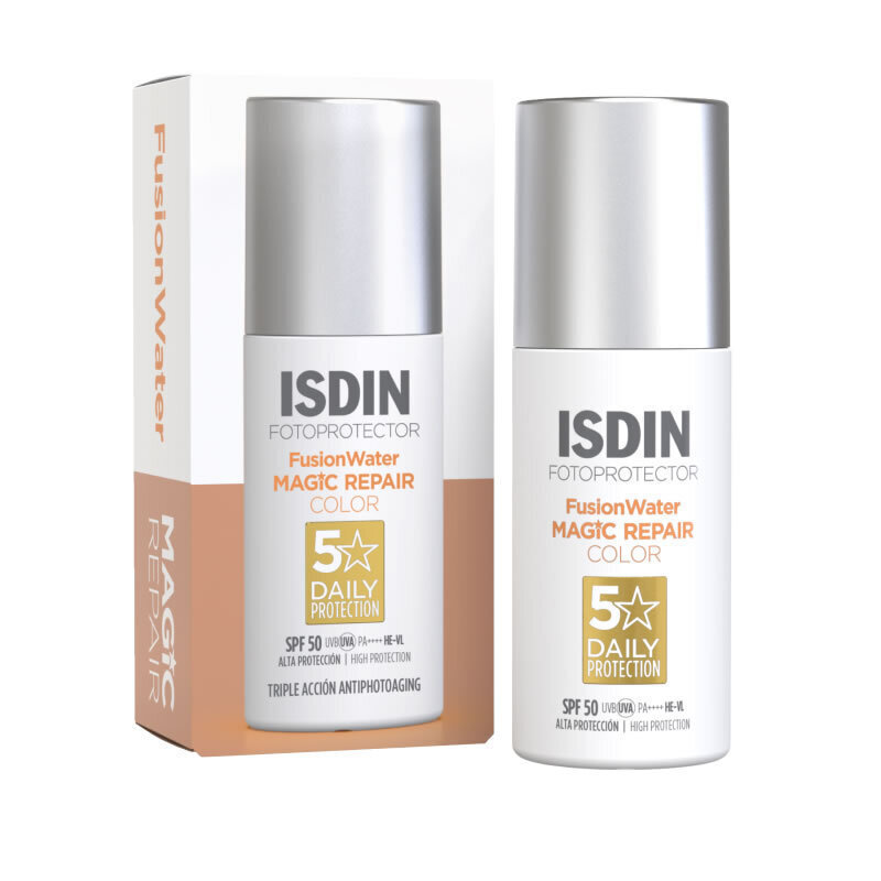 Isdin Fotoprotector Fusion Water Magic Repair Color Αντηλιακό Προσώπου SPF50+ με Χρώμα 50ml