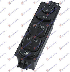 Mirror Window Switch Front Black Quadruple Electric Opening Rear Window Switch 10pin Mercedes Vito W639 & Viano 10-15 A639545131313 Left 1 pc