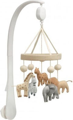 Mamas & Papas Mobil Spielzeug für Kinderbett mit Musik / Rotierend Wild Für 0++ Monate