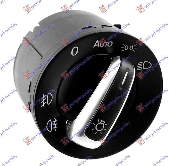 Διακόπτης Φώτων Auto Χρώμιο 10pin Vw Golf Vi 08-13 3c8941431a 1 Τεμ