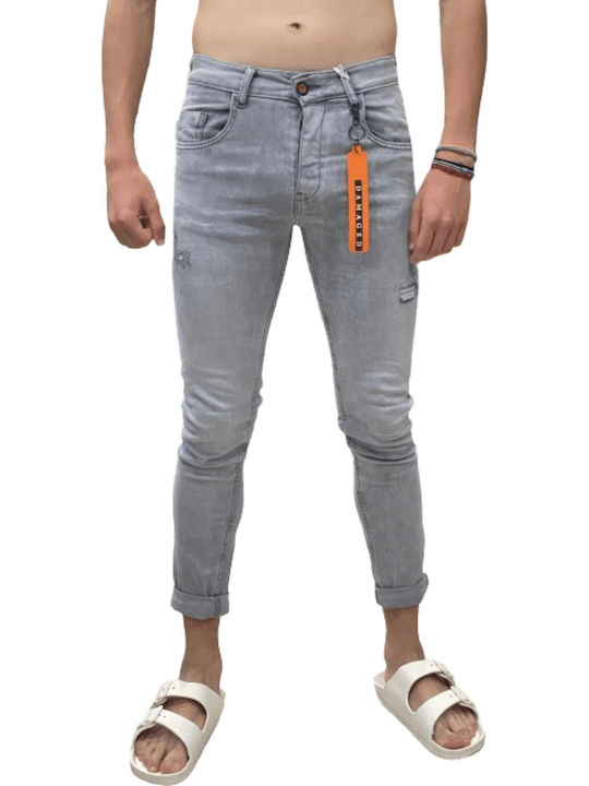 Damaged Jeans Ανδρικό Παντελόνι Τζιν Ελαστικό μ...