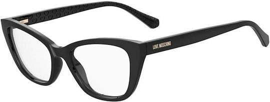 Moschino Γυναικείος Κοκκάλινος Σκελετός Cat Eye Μαύρος MOL636 807