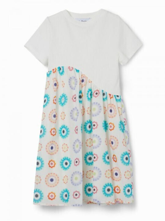 Desigual Kids Dress Blanco