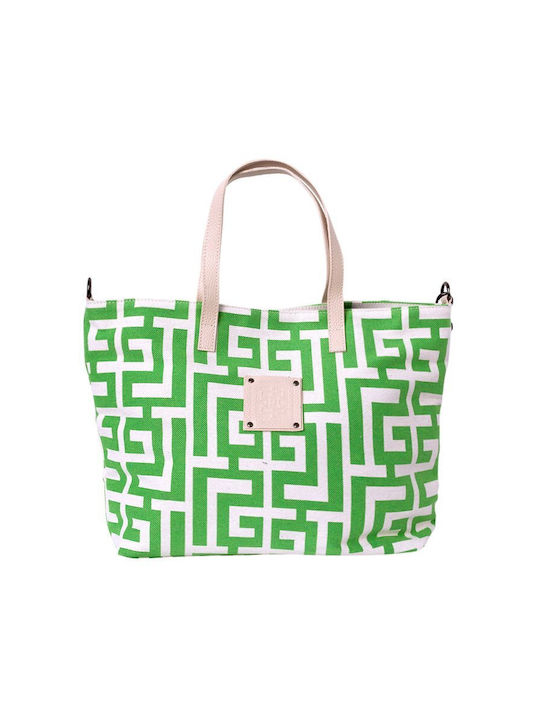 Midneto Calypso Fabric Beach Bag Green