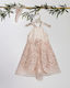 Lollipop Pink Baptism Dress Made of Tulle