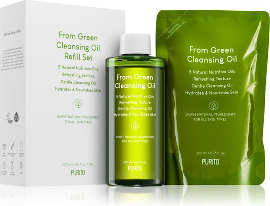 Purito From Green Öl Reinigung Gesicht für Akne-anfällige Haut 2x200ml