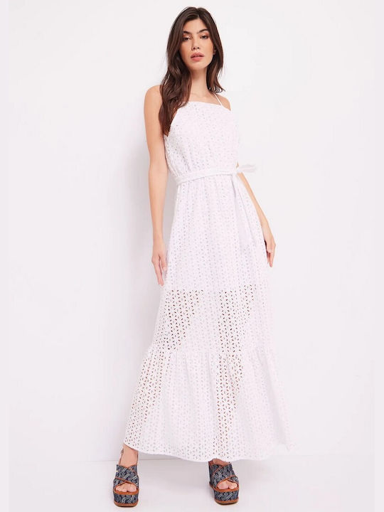 Gaudi Eyelet Dress White Gaudi White