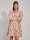 Floral Linen Dress Stella Forest Linen Dress Pink Embrime