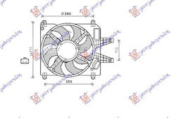 Kühlschranklüfter K + -a C 1 8-2 0 Lüfter Fiat Marea 96-07 7762670 1 St