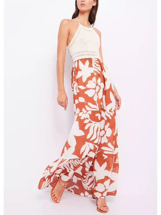 Gaudi Summer Maxi Dress Rust