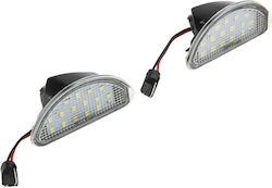 Nty Φώτα Led Πινακίδας Κυκλοφορίας Toyota Aygo 2005-2014 2 Τεμάχια