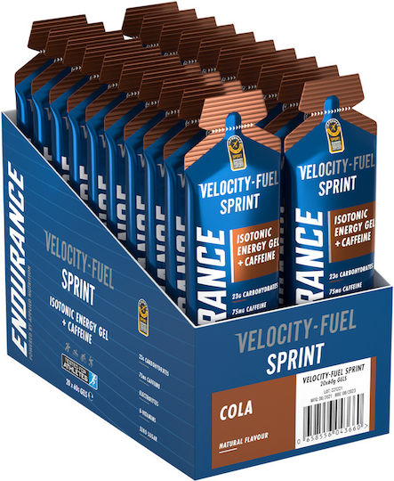 Applied Nutrition Velocity Fuel Energy Endurance Isotonic Gel With Caffeine Cola 20 x 60ml