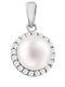 Eforo Charm with Stones from White Gold 14K