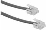 Lineme Flat Telephone Cable RJ11 6P4C 5m Gray (12-05030-3)