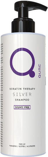 Qure Silver Keratin Therapy Σαμπουάν Διατήρησης Χρώματος για Βαμμένα Μαλλιά 1000ml