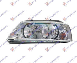 Headlight Front Electric Chrome 00 E Tyc Vw Sharan 95-10 7m3941015ad Left 1 pc