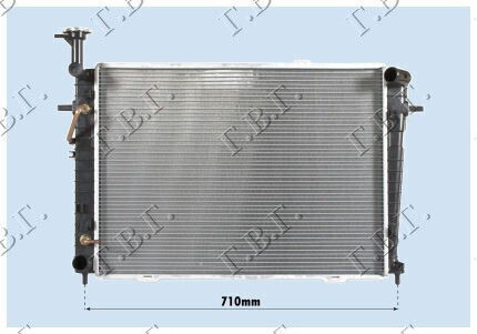Radiator 2.0-16v+ -a C Mhxan 64x46,2 Kia Sportage 08-10 25310-2e100 1 pc