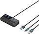 Vention USB-Hub 4 Anschlüsse USB 2.0 mit USB-A / USB-C Anschluss