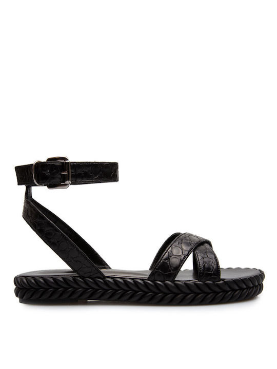 Glamazons Damen Flache Sandalen in Schwarz Farbe