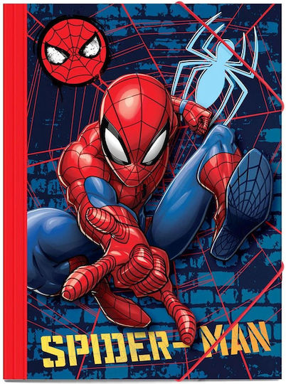 Spiderman Φάκελος με Λάστιχο και Αυτιά για Χαρτί A4