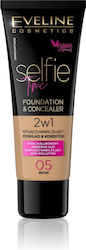 Eveline Cosmetics Selfie Time Foundation & Concealer Covering Moisturizing Foundation Concealer 05 Beige 30ml Eveline Cosmetics Selfie Time Foundation & Concealer Covering Moisturizing Foundation Concealer 05 Beige 30ml