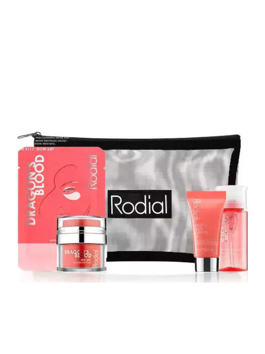 Rodial Dragon's Blood Little Luxuries Kit 1 Set X 133 Ml Cleansing-water 100ml-sculpting-gel 15ml-eye Gel 15ml-jelly Eye-mask 3gr