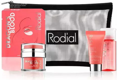 Rodial Dragon's Blood Little Luxuries Kit 1 Set X 133 Ml Cleansing-water 100ml-sculpting-gel 15ml-eye Gel 15ml-jelly Eye-mask 3gr
